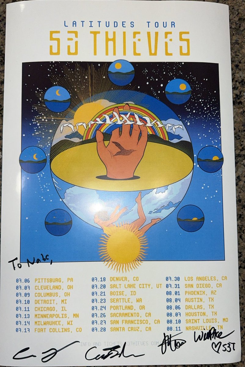 Nat (@natattackk1) on Twitter photo Last night was absolutely amazing!! Finally got to see one of my favorite bands <a href="/53Thieves/">53 THIEVES</a> perform live and had the pleasure of meeting them all!! What a beautiful evening! I cannot wait til I can see them again Last night was absolutely amazing!! Finally got to see one of my favorite bands <a href="/53Thieves/">53 THIEVES</a> perform live and had the pleasure of meeting them all!! What a beautiful evening! I cannot wait til I can see them again