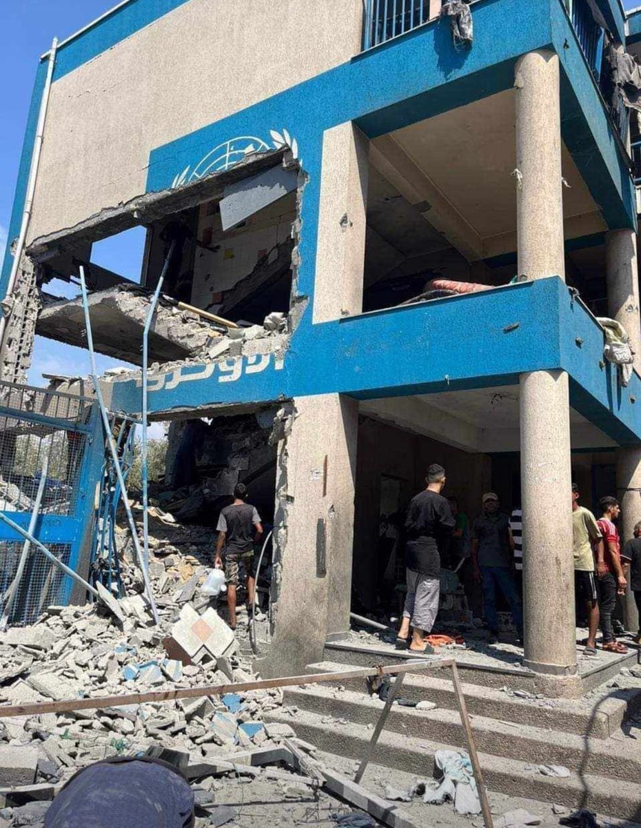 Israel has just bombed another UN school that people are using as a shelter.

Children killed. This is not a war. This is a genocide.