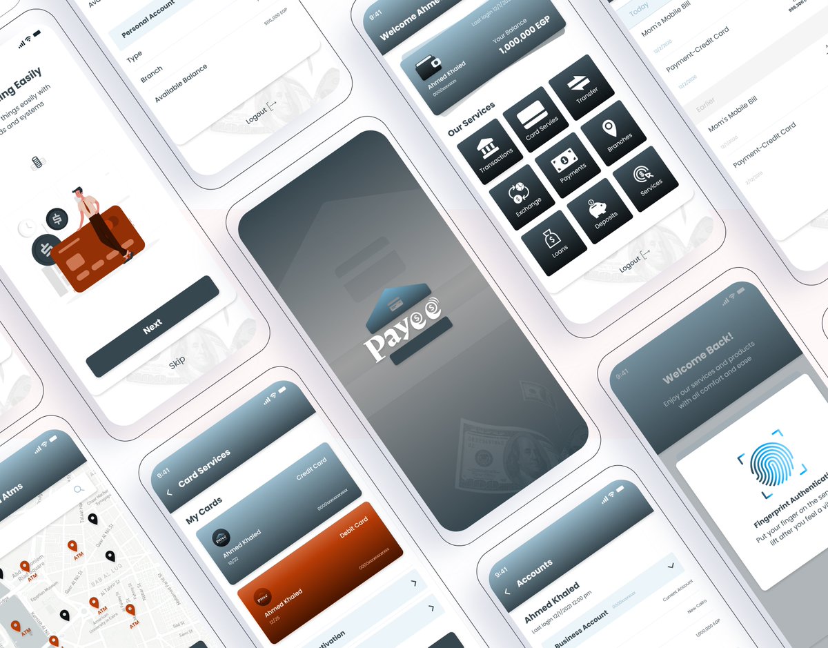 SmartDevCo's tweet image. We&apos;re thrilled to present to you our new app 🤩

Payee is an application for bank services such as deposits, loans, card services, and exchange, and transfer of money.

Stay tuned for our upcoming projects! 💥🚀
Contact us Now! ⌛

#SmartDevCo #SDC #SmartDevCompany #SamrtDev #App