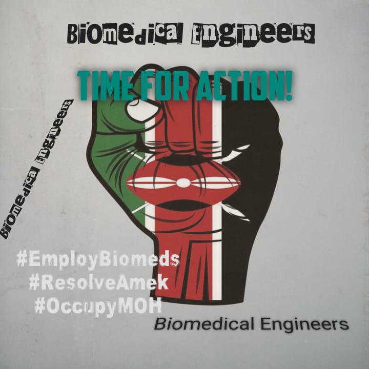 Kev6859's tweet photo. It's the time for engineers
We are coming for AMEK
#ResolveAmek
#EmployBiomeds
we suspend peace as biomedical engineers.
#ResolveAmek
#EmployBiomeds https://t.co/hSPJR8TJfU