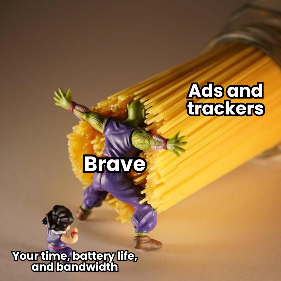 brave's tweet photo. Brave stops online annoyances that waste your time and drain your device. https://t.co/hsipOQGfMY