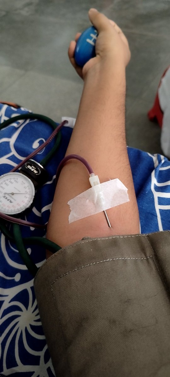 0xTanzim's tweet photo. Just donated blood for the first time! Feeling great knowing I can help save lives.

 #FirstTimeDonor #GiveBlood #SaveLives 🩸💪 https://t.co/VX3i5T7C0x