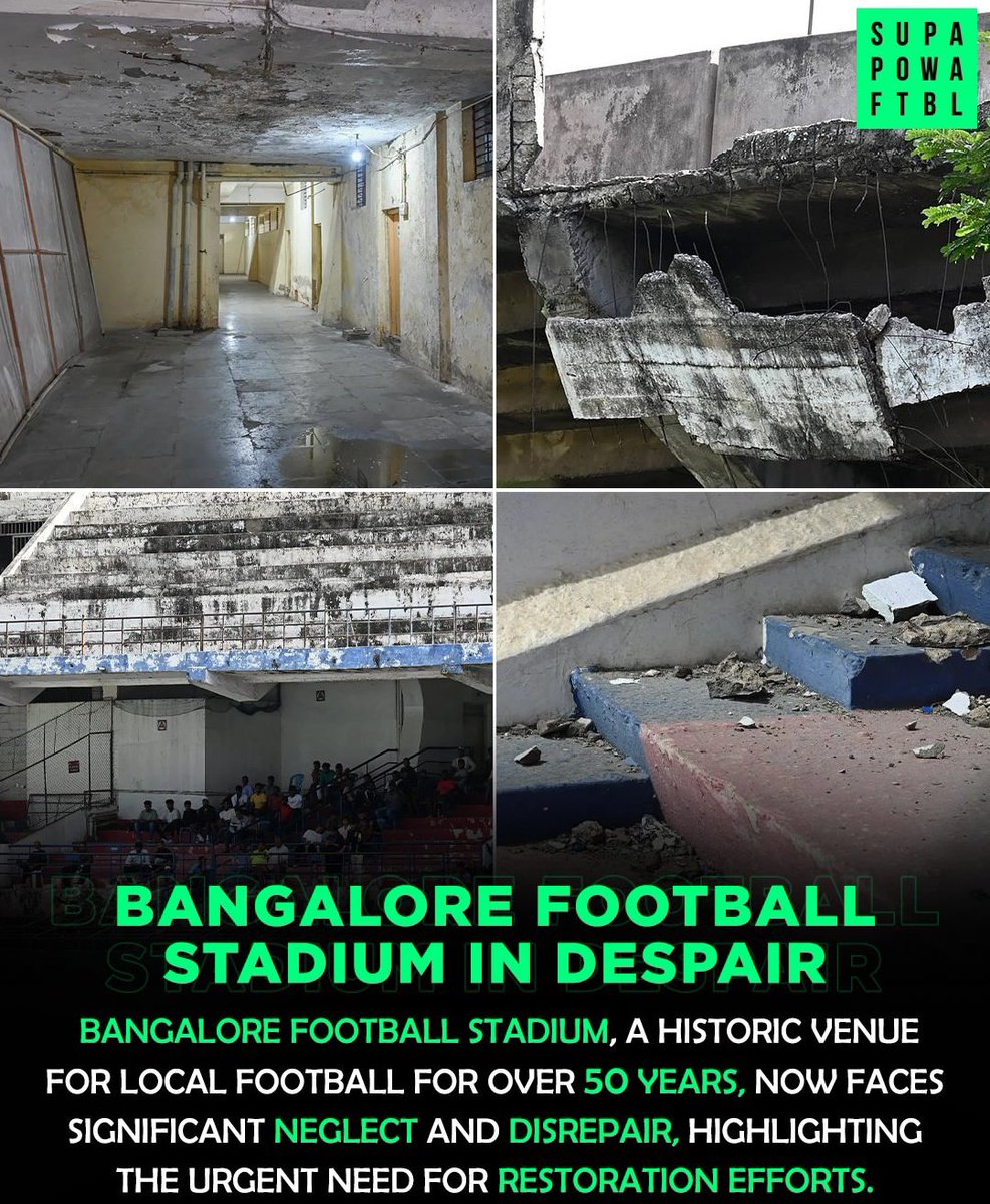 FootyIndian_'s tweet photo. Bengaluru, what's going on???

From being on of the city which loves football to not having basic infrastructure is quite concerning for growth of the game!

#IndianFootball https://t.co/AKp4iBaNrM
