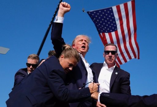 RegimentGG's tweet photo. The attack on President Trump and the innocent bystanders yesterday was sickening. We send our thoughts and prayers to the innocent families involved. Any and all political violence is inexcusable. 

We are thankful that President Trump is safe. While we are grateful for the quick response of the Secret Service, that undoubtedly saved more lives - we hope that any security flaws are immediately addressed. 

We don’t get involved in politics, but we can agree that this is a time for the people to unite and strive for peace.

"One flag, one land, one heart, one hand, one nation forevermore!"

#TheREGIMENT 🇺🇸