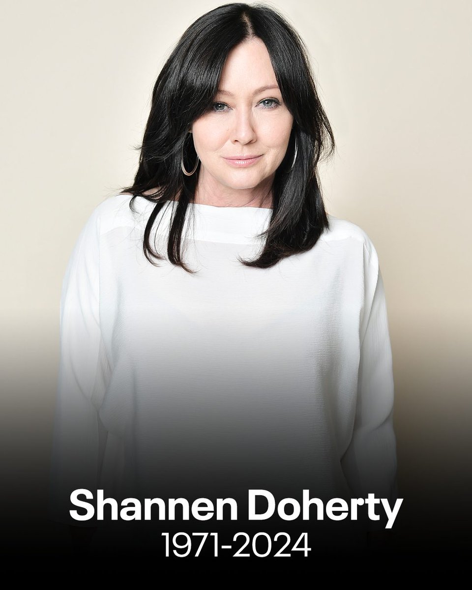 enews's tweet photo. 🔗: https://t.co/LuWsSVXKD8
Hollywood has lost legendary actress Shannen Doherty. 💔 https://t.co/NwMocN9DDG