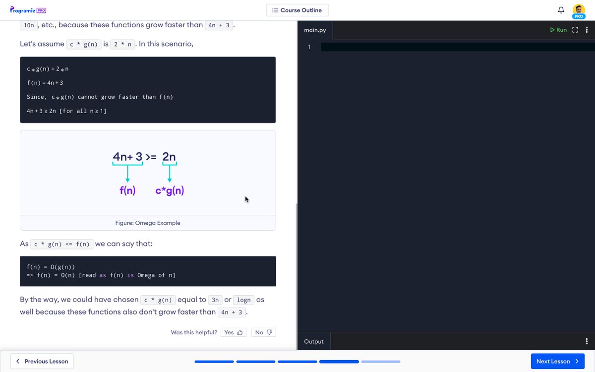 roshankc2000's tweet photo. #LSPPDay44

Today I started further more about Complexity Calculation as a basic part of DSA with Python. I studied   about further in Omega Notation &amp; Omega Mathematics.

#60DaysOfLearning2024 #LearningWithLeapfrog https://t.co/m06JJBnrqe