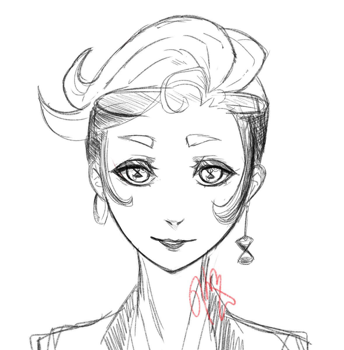 Daemitori's tweet photo. Practice drawing peoples art in my style (definitely not procrastinating)

@loading_rignart - I love how your character looks, hope you like it 💙 https://t.co/GzfWTZyGjs