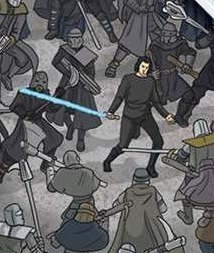 mopilove's tweet photo. tiny Ben Solo in Exegol is in the latest edition of the book "Star Wars - These are the droids you're looking for" https://t.co/RBY6RoFvaw