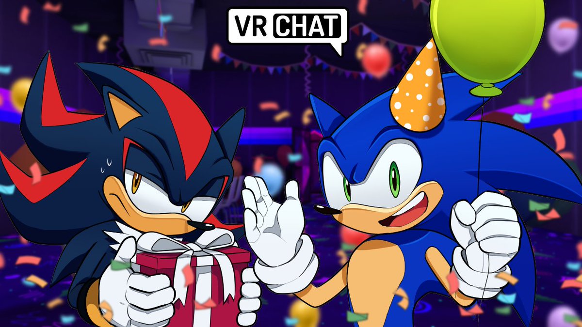 Silver_YT_Real's tweet photo. Sonic &amp; Shadow's Birthday Bash! (VR Chat) https://t.co/I2FUO4DPBI

Thumbnail by @minwabu https://t.co/acRnH7aR09