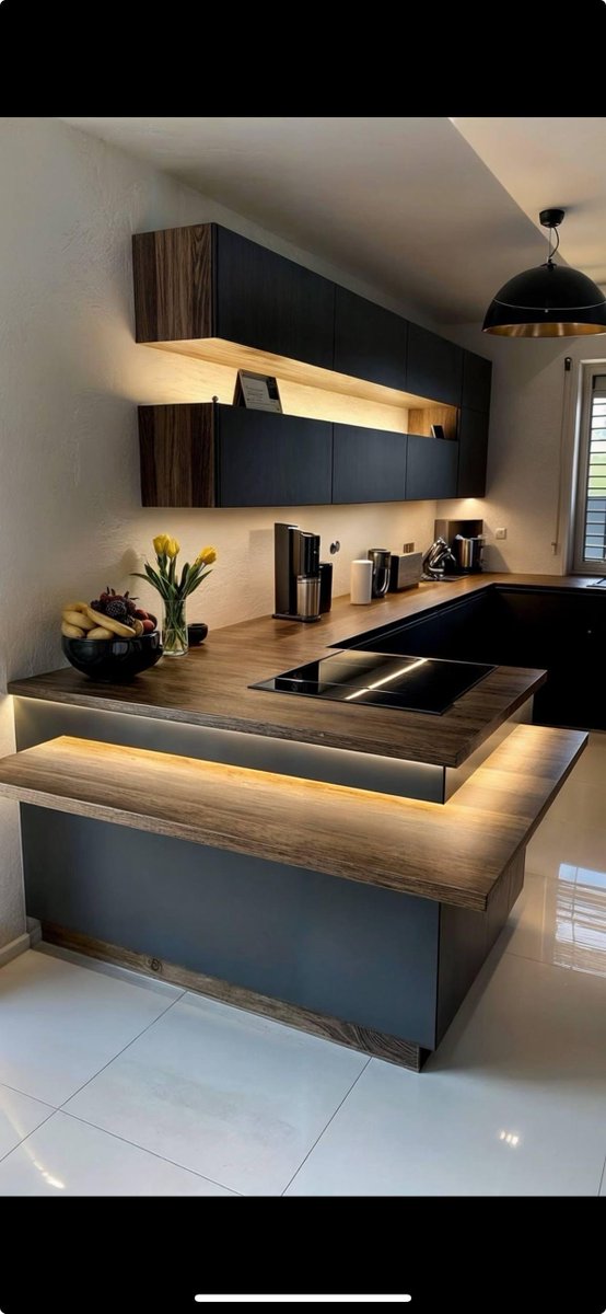 HOUSEPORN___'s tweet photo. Modern kitchen. https://t.co/X4X5r8jL3a