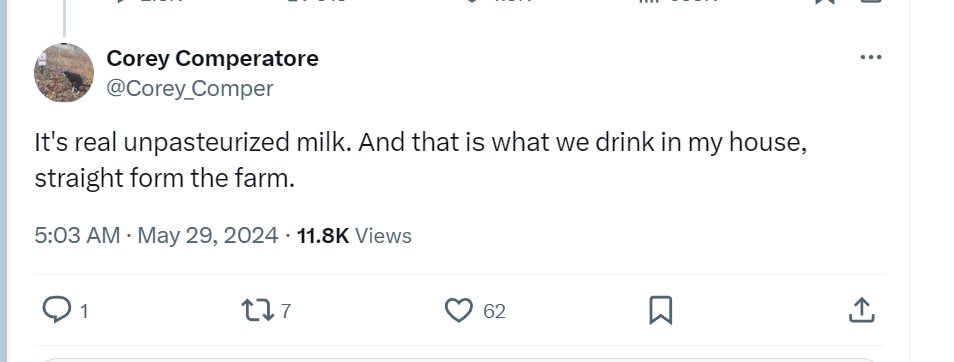 hissgoescobra's tweet photo. Corey Comperatore, a Trump supporter who was killed by an AR-15 at a MAGA rally, was also a former Fire Chief who publicly advocated running over bicyclists, loved Vladimir Putin, drank unpasteurized milk, and posted all manner of vile propaganda. Sad he died, facts matter. https://t.co/MnNLWI2oEX