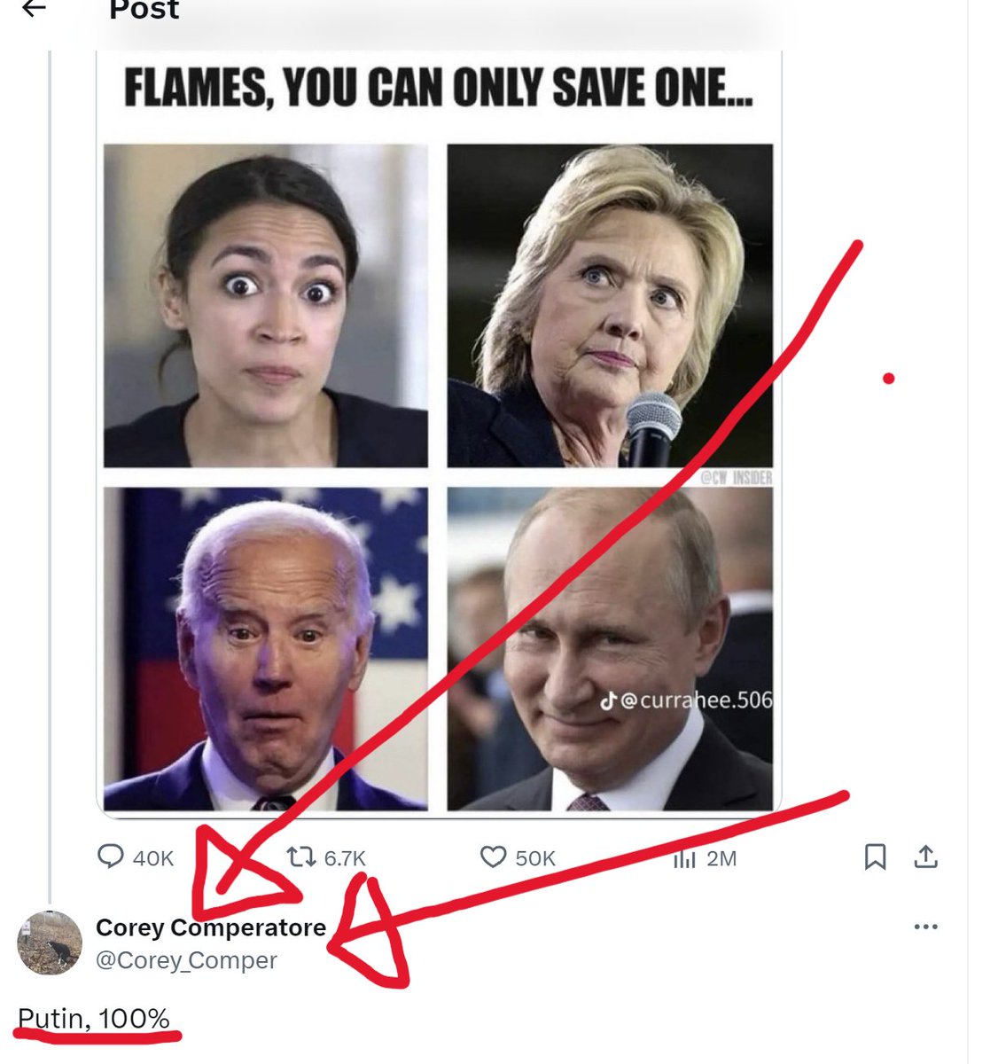 hissgoescobra's tweet photo. Corey Comperatore, a Trump supporter who was killed by an AR-15 at a MAGA rally, was also a former Fire Chief who publicly advocated running over bicyclists, loved Vladimir Putin, drank unpasteurized milk, and posted all manner of vile propaganda. Sad he died, facts matter. https://t.co/MnNLWI2oEX