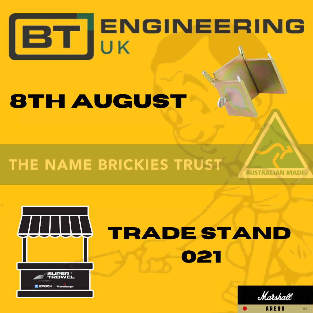 BT Engineering the creators of the original Dori block and profile clamping systems, heading over from Sydney Australia to demonstrate their products answer questions and offer advice on their products. Find them at trade stand 021 #supertrowel #bricklayerssocialclub #event