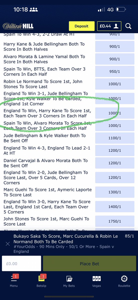 Gmatthews92's tweet photo. @WilliamHill where’s this gone? #yourodds https://t.co/P3BN5VIA0b