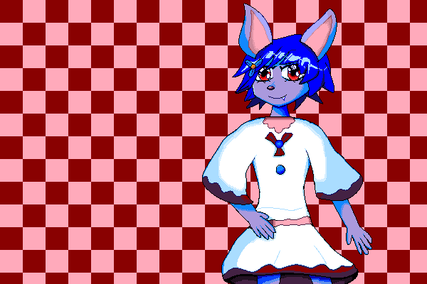 JohnaoVictory's tweet photo. Emília Lazulita Pc-98 style art attempt https://t.co/YDeXV5rxTP