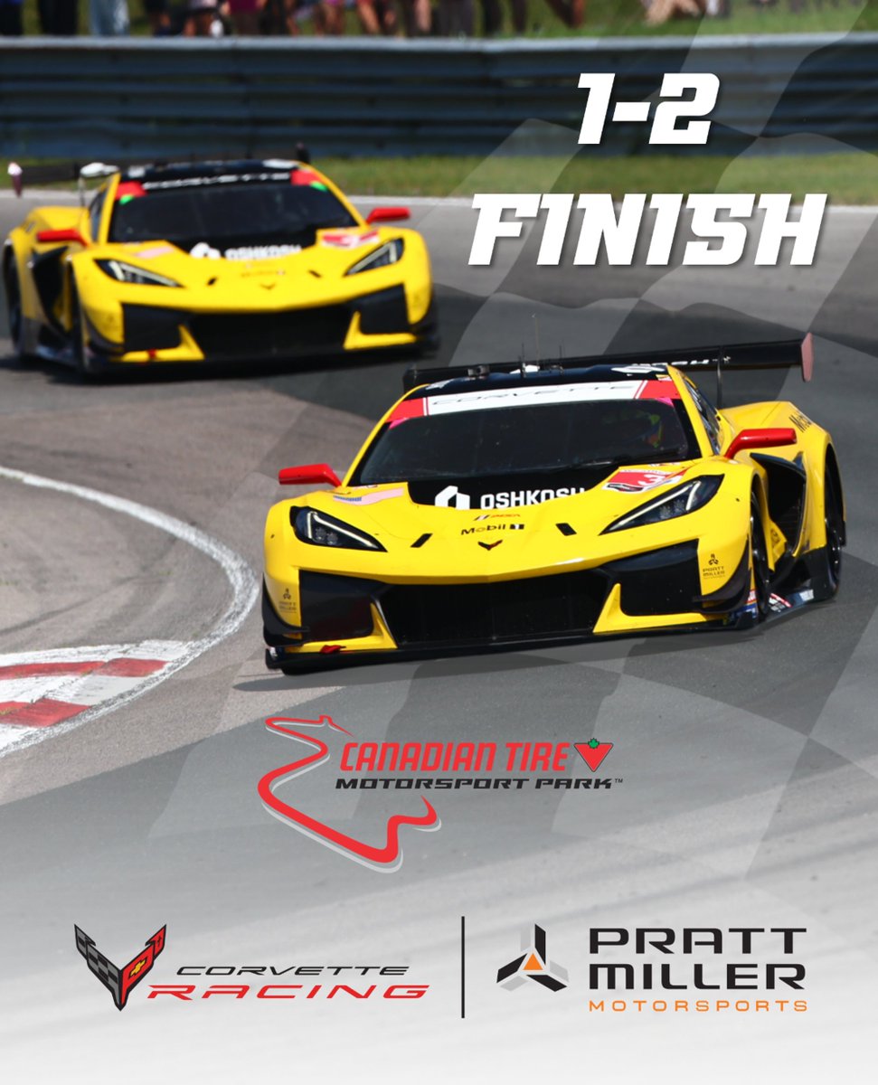 PrattMillerMS's tweet photo. A phenomenal weekend in Canada for our entire team and a very special WIN for us…

Our first win with the Corvette Z06 GT3.R
Our 128th team win
Our 13th win at Canadian Tire Motorsports Park

A brilliant team effort!

Thank you to our team partners and all of #CorvetteNation for your support!

#CRbyPMM @antoniogarcia_3 @alexandersims @tommymilner @nickcatsburg