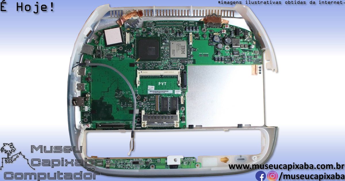 museucapixaba's tweet photo. É hoje! 25 anos do Apple iBook G3 Clamshell de 1999
+em https://t.co/g7AxZiBHso
#MuseuCapixaba #mcc #éhoje #museu #tecnologia #retro #geek #Apple #PowerPC #iBookG3Clamshell #Clamshell #AppleiMac #iBook #iBookG3 #iMac #AppleMacBook #ApplePowerBook #Laptop #MacBook #WiFi https://t.co/oMSF30HyTO