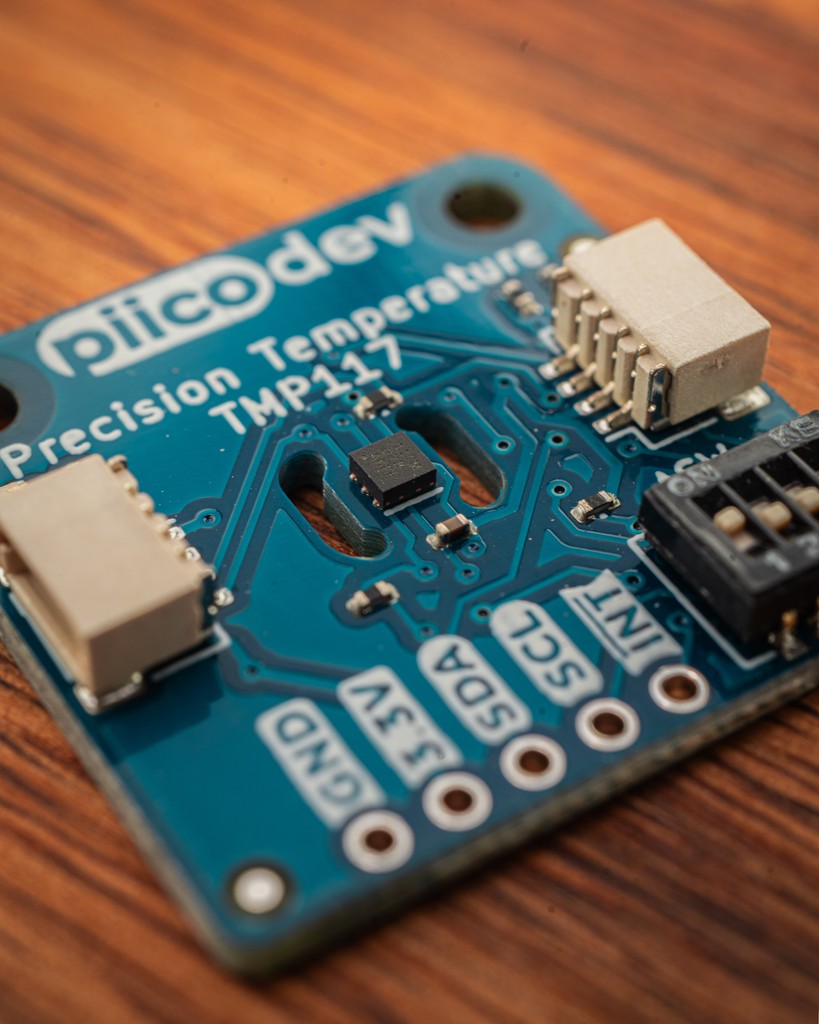 CoreElecAU's tweet photo. π₯β Log temperatures or control your next project with them using the #PiicoDev Precision #Temperature #Sensor. Accurate to 0.1 of a degree (across -20Β°C to +50Β°C). You could even rig one up to let you know if the beer fridge goes out. β βπΊ https://t.co/DuPhkOd31O https://t.co/gdZK9ADsmW
