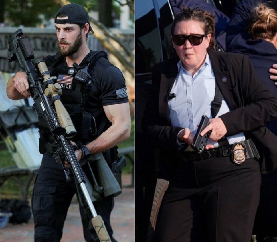 Después de ver el atentado que le hicieron a Donald Trump y el desempeño de  las escoltas mujeres del Servicio Secreto, me paso las cuotas de género, la  igualdad de género y, image size:968x846