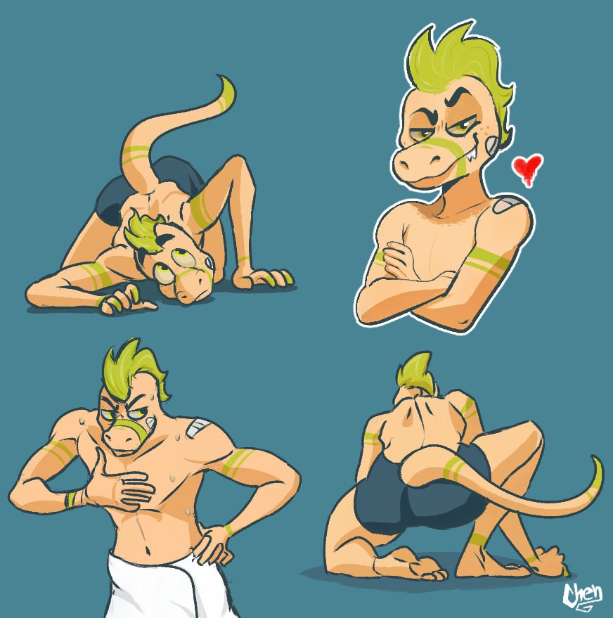 Subiendo viejos dibujos 
Uno de mis Oc's pistacho 

#furry #ocart #furryfandom