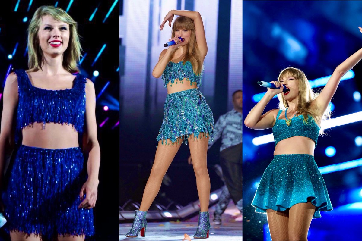 swiftikarma's tweet image. just taylor in the blue 1989 outfit
