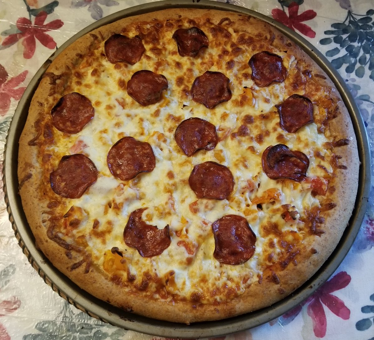 Hey Mark, what do you think of my homemade pizza?