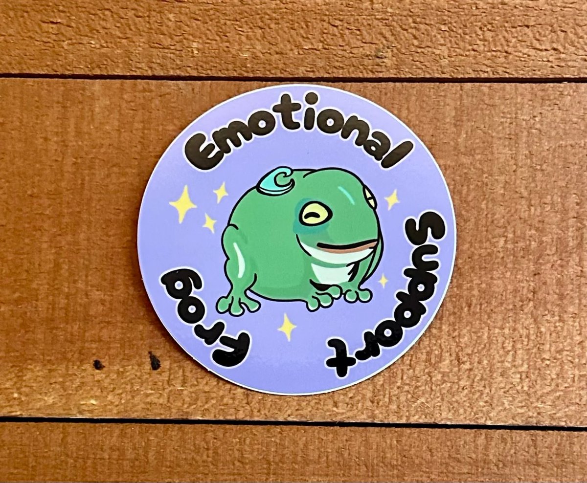 I made stickers for one of the best frogs ever, Frinos (from Hades 2.) My plan to have them around the Early Access release more or less failed (emphasis on the more part) - but they arrived a few days ago and I'm very happy with how they turned out.