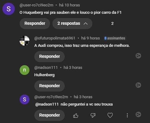 Não perguntei a vc seu trouxa