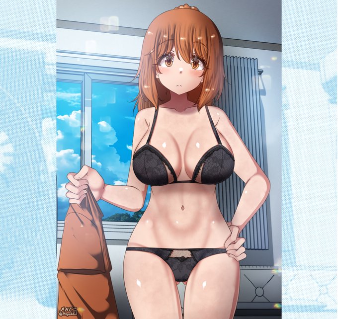 ポニ子ちゃん。
大胆な下着ですね🤭 