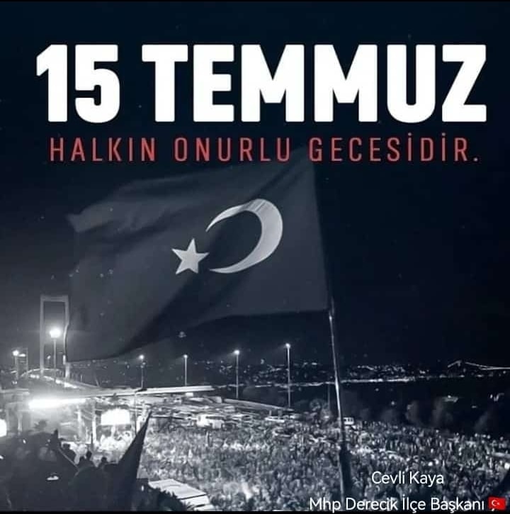 Bu vatan toprağın kara bağrında, sıra dağlar gibi duranlarındır. Bir tarih boyunca, onun uğrunda, kendini tarihe verenlerindir.

#15Temmuz 
#MilletinZaferi 🇹🇷