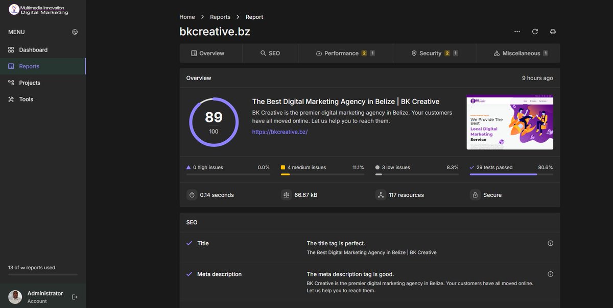 BKCreativeBZE's tweet photo. Kreative SEO: Working on our SEO Auditing Platform to help MSMEs in Belize to check their websites On Page SEO and have access to certain tools to help them fix SEO issues for FREE...... https://t.co/y00GraI3z4