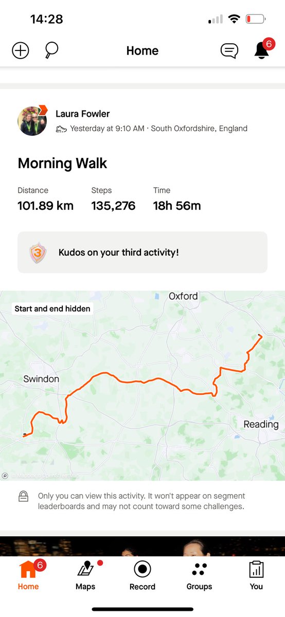 Completed ✔️ crossed the finish line at 7:30am but have been too exhausted to post since 😴 summary: intense, I’ve learned I’m not a massive fan of walking through the night but overall an uplifting challenge 🏅 now bring me a beach to lay on 🏖️🍹