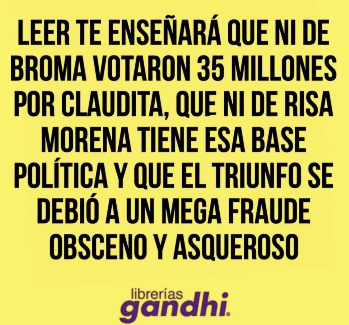 Atte.
<a href="/LibreriasGandhi/">Librerías Gandhi</a>