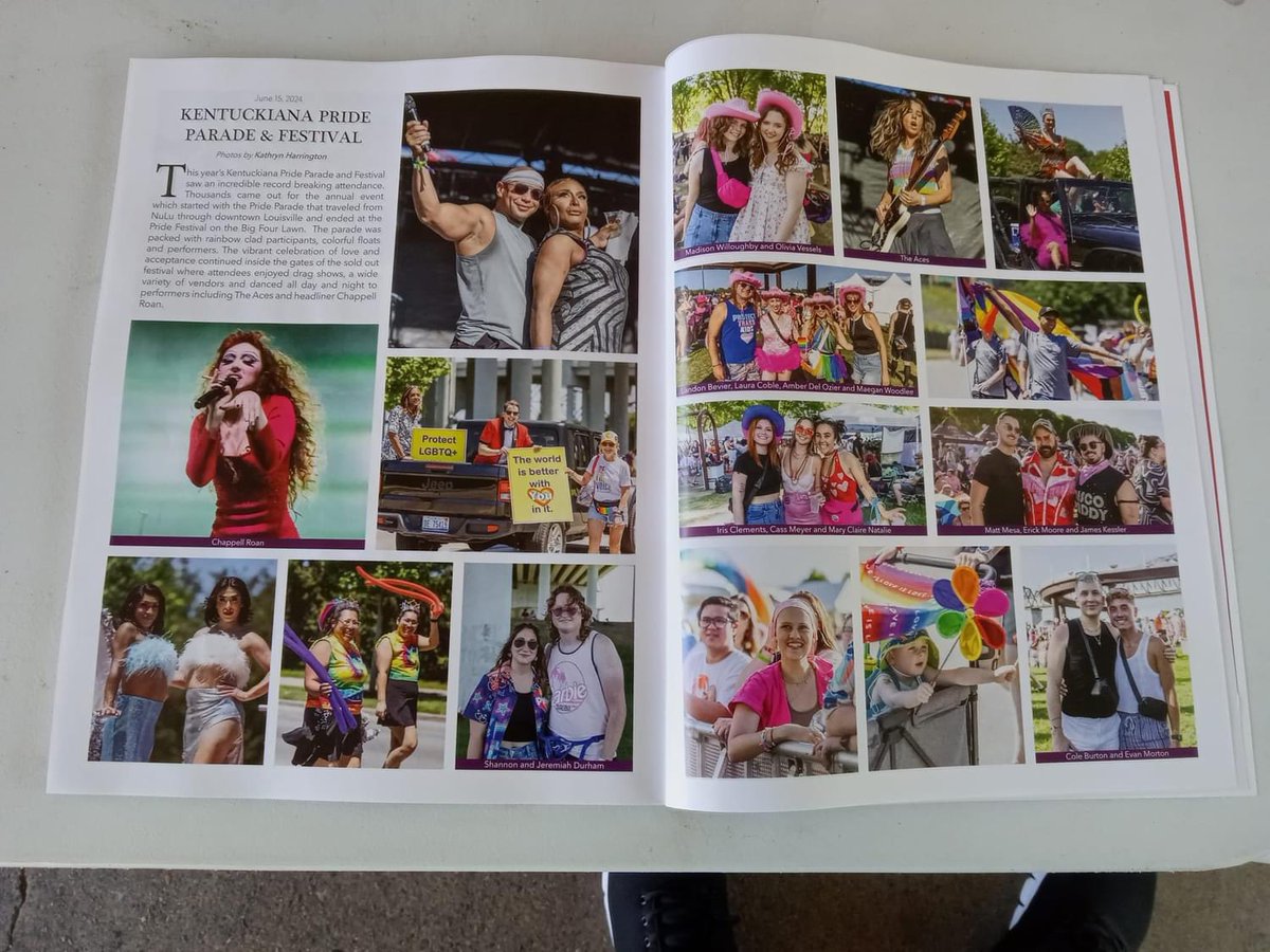 Thank you to the Voice Tribune Magazine for the awesome Kentuckiana Pride Foundation Festival &amp; Pride pictures in July 2024 issue.