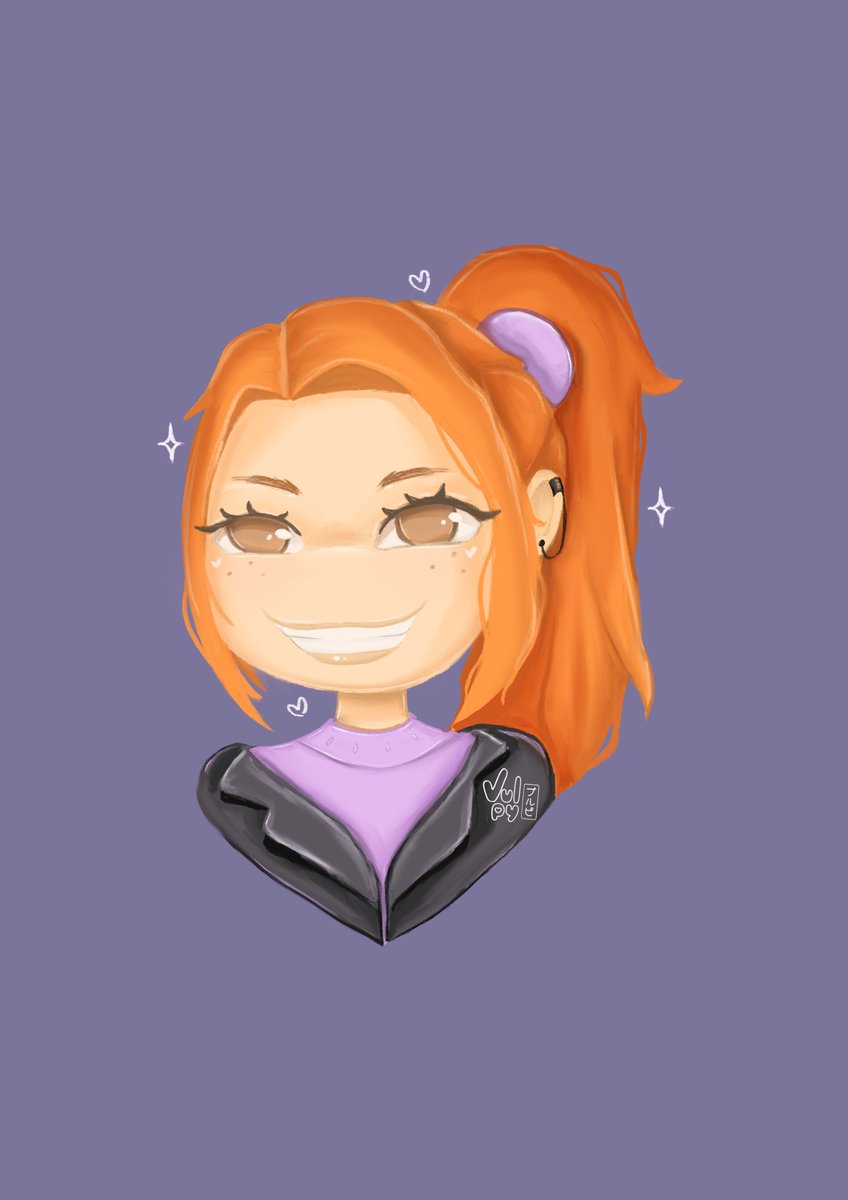 🥳 And now, it’s my turn to draw myself, always inspired by Nanya’s drawing, who created my character based on me, and I loved it!

😂 Silly face, but ready to be part of the new cards!

#portrait  #cutedrawing #rebrand #kawaii #silly #stickershop #me #myself #meettheartist