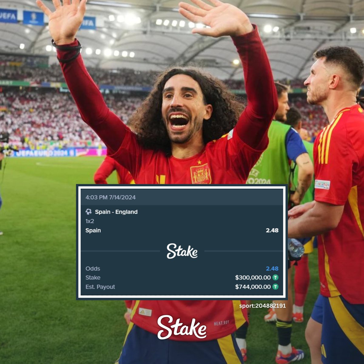 1' | Grab your popcorn and take your seats - the Euro 2024 final is underway! 🚀

Who're you backing to lift the trophy in Berlin?

🇪🇸 0⃣-0⃣ 🏴󠁧󠁢󠁥󠁮󠁧󠁿

#EURO2024 | #ESPENG