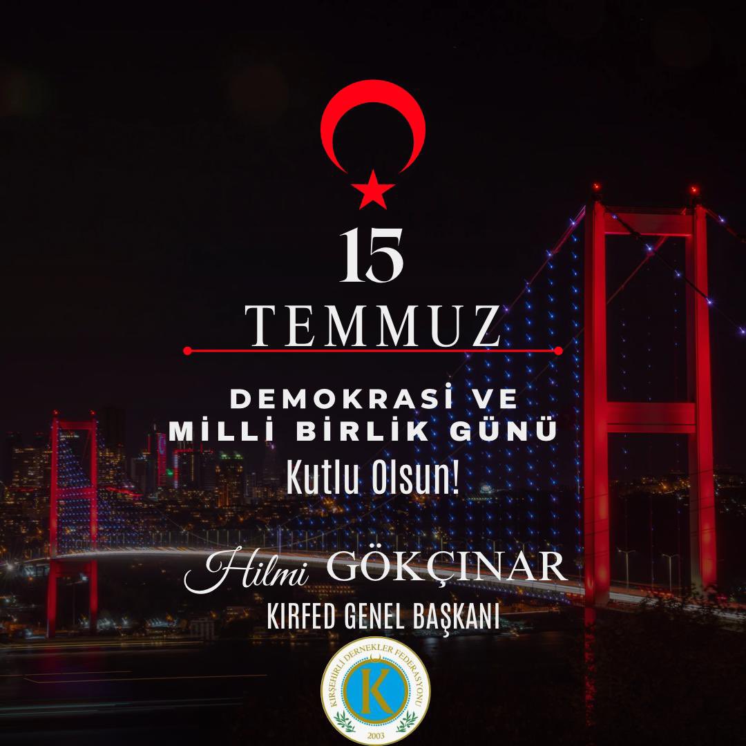 Cumhurbaşkanımız Sn. <a href="/RTErdogan/">Recep Tayyip Erdoğan</a> ’ın katılımlarıyla gerçekleştireceğimiz demokrasi nöbetinde milletin evinde buluşuyoruz.

🗓️15 temmuz Pazartesi 
⏰18:30’da 
📍Cumhurbaşkanlığı Külliyesi 15 Temmuz Şehitler Anıtı

#MilletinZaferi
#15TemmuzDestanı