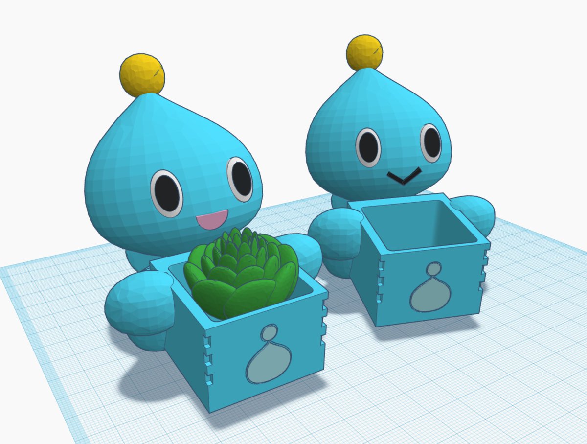 sonic_cosplayer's tweet photo. So how about some positivity on your timeline!

Since you guys liked the Koco planters so much I designed a NEW planter!
I call it a "Chao Garden" 😜

Printing prototypes out now. They will approximately be the size of an office desk planter. https://t.co/CqUv0x5VOz