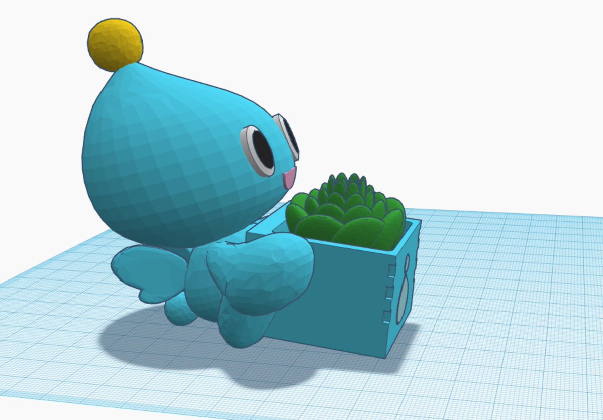sonic_cosplayer's tweet photo. So how about some positivity on your timeline!

Since you guys liked the Koco planters so much I designed a NEW planter!
I call it a "Chao Garden" 😜

Printing prototypes out now. They will approximately be the size of an office desk planter. https://t.co/CqUv0x5VOz