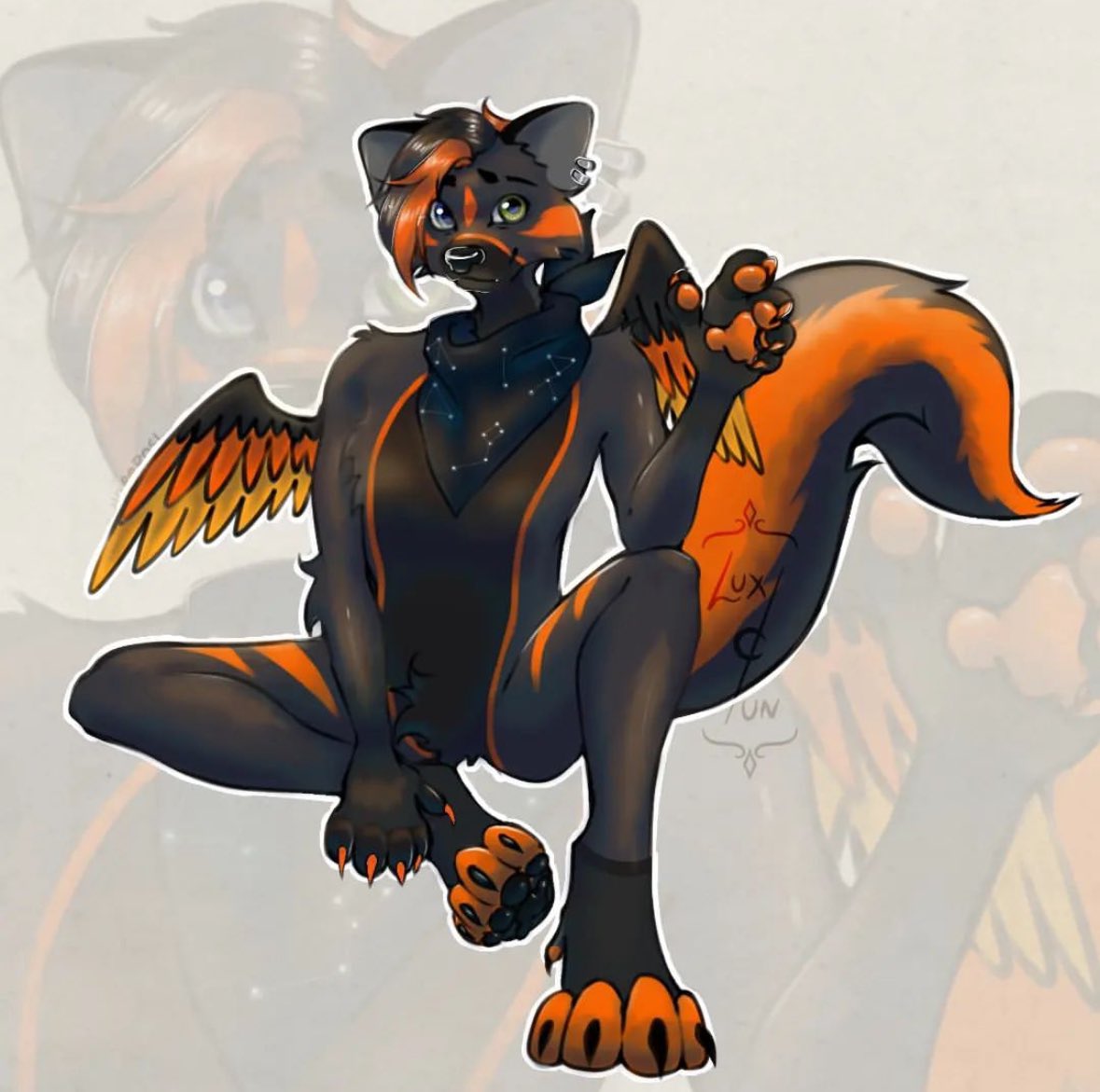 Forresttheskunk's tweet photo. Getting gift art is always so surreal like wdym you took time out of your day to draw me😭🫶

Those I don’t know the twitter of- luxdlun_ on insta, werespike48 on artfight https://t.co/HWgSIDON2W
