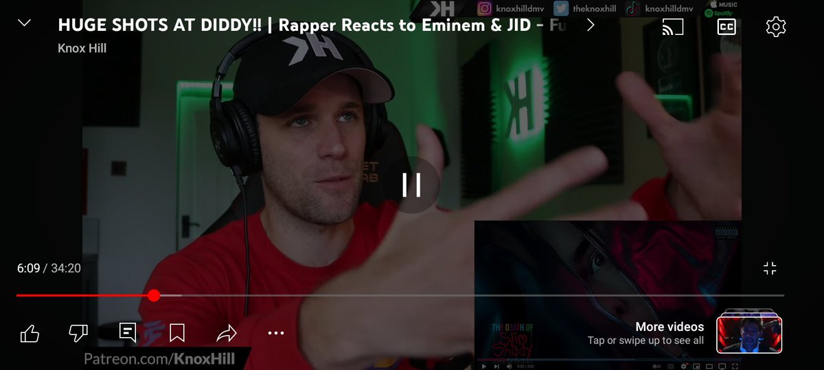 tim_woosey's tweet photo. Been My Favourite Thing To Watch This Weekend🔥🔥.

Show Me Anyone Who Breaks Down Bars Better Than @knoxhill And I'll Show You A Liar😤

#Eminem #TheDeathOfSlimShady #Knoxhill #AlbumOutNow https://t.co/t8FU2KkjxM