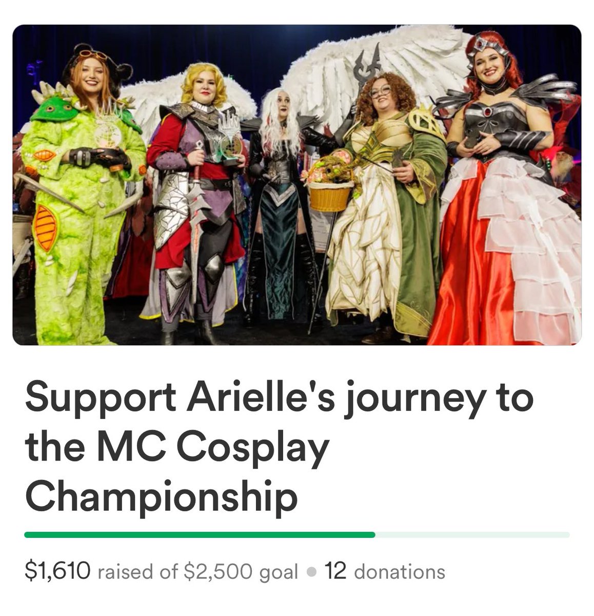 Omg! Thank you to everyone that’s shared &amp; donated. 😭

Vegas is becoming entirely more possible. 

If you donated please DM me if you’d like to have your name added somewhere in my completion cosplay or if you’d prefer another name (like a handle for ex). 

🥰 #MCVegas