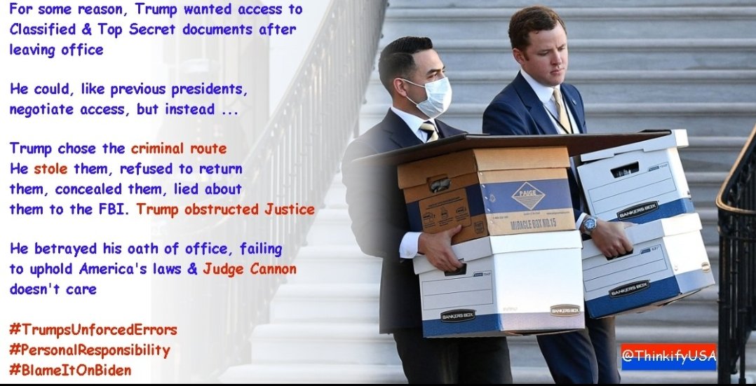 ThinkifyUsa's tweet image. Trump makes himself the most divisive &amp;amp; hated politician in American history but the Dems are to blame

He commits patently criminal acts NO DOJ could ignore but the Dems are at fault for prosecuting him

Trump should take responsibility for his own #UnforcedErrors