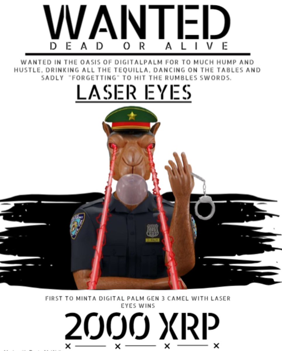 CoreBitCamels's tweet photo. ayoooo @DigitalPalm fam🌴🐫
#XRPCommunity lets show@Doodlegenics some love and let him know what we do on the #XRPLedger
- 2000 $XRP bounty for #lasereyes
- tons of rad #VIPGiveaways
- monthly @CoreumOfficial drops forholding camels, and $XRP for holding
https://t.co/bBVQ225aah https://t.co/mF5QoRMOzS