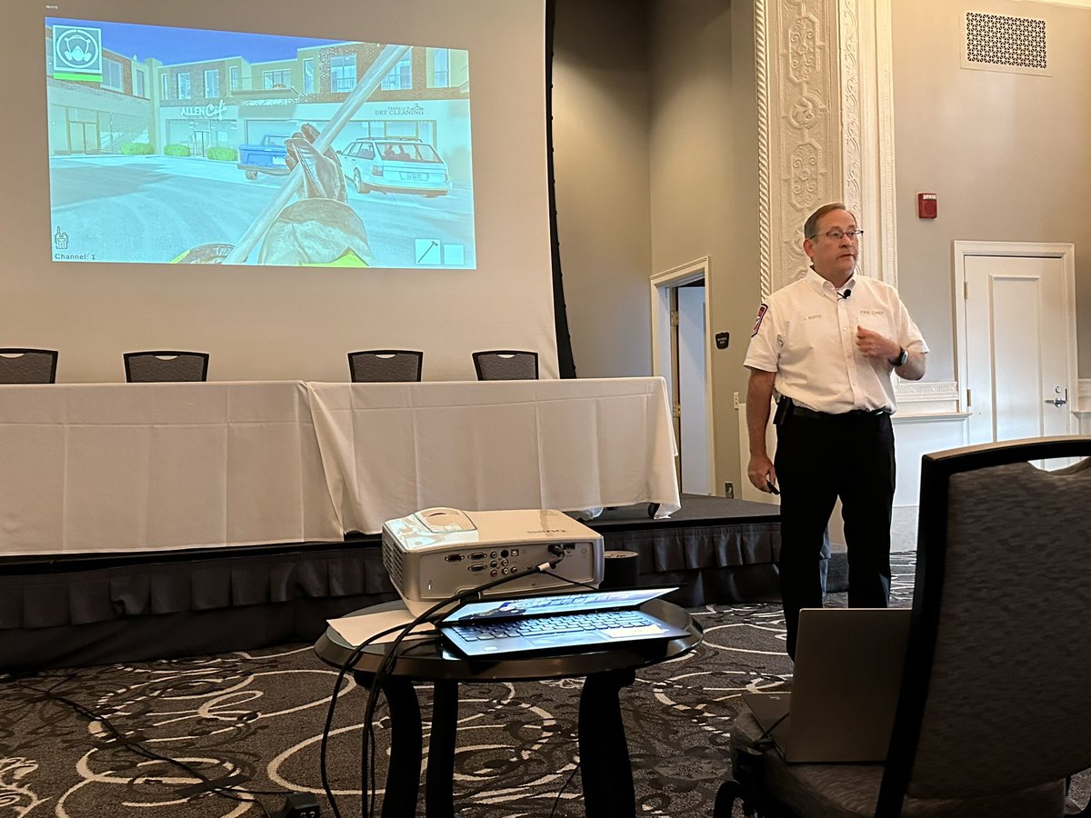 Final presentation of the day from Allen (TX) FD Chief Jonathan Boyd touting the benefits of simulation training and its use in the cadet environment. <a href="/NFFF_News/">NFFF</a>
