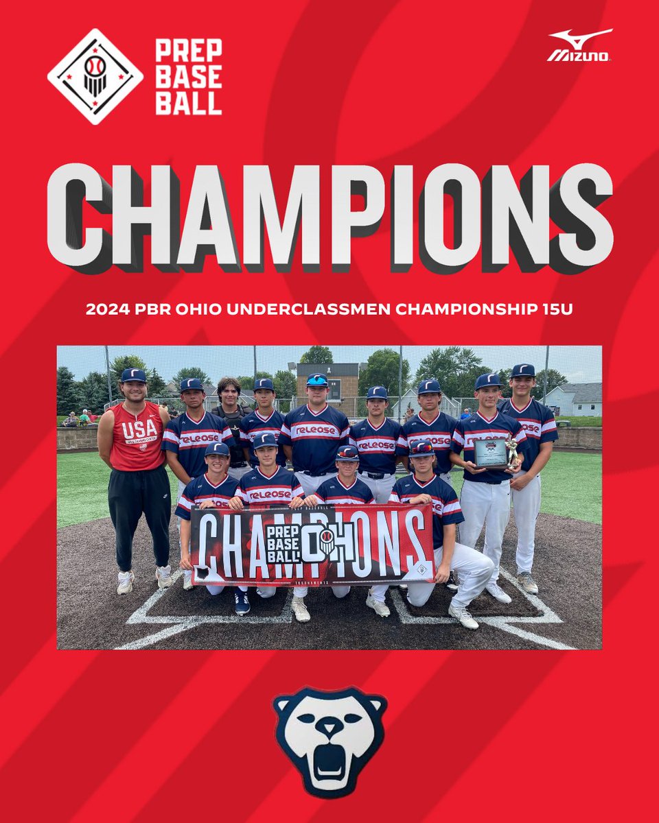 Prep Baseball Ohio (@prepbaseballoh) on Twitter photo 🏆2024 PBR Ohio Underclassmen Championship🏆
15U CHAMPIONS! 🥇
Final Score:
Release - Anastasio: 8
15U T3 Warhawks Gruenberg: 4
<a href="/ReleaseBaseball/">Release Baseball</a>
MVP: Riley Verderber (<a href="/RileyVerderber/">Riley Verderber</a>) 🏆2024 PBR Ohio Underclassmen Championship🏆
15U CHAMPIONS! 🥇
Final Score:
Release - Anastasio: 8
15U T3 Warhawks Gruenberg: 4
<a href="/ReleaseBaseball/">Release Baseball</a>
MVP: Riley Verderber (<a href="/RileyVerderber/">Riley Verderber</a>)