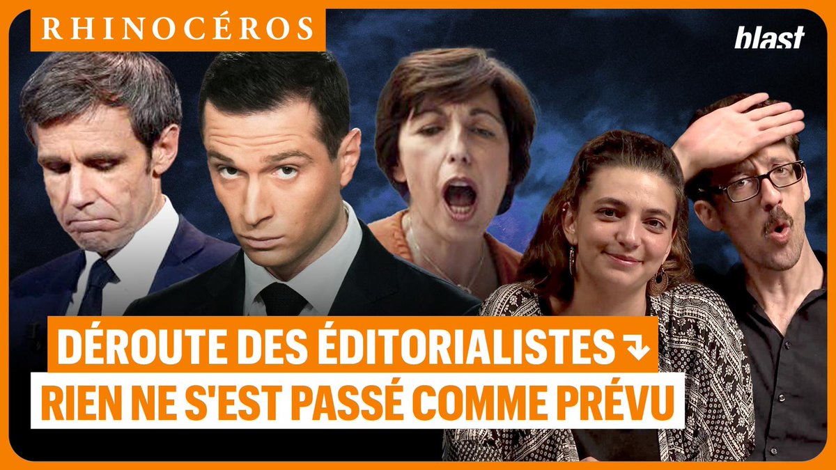 🦏 : La victoire de la gauche c'est celle de toutes celles et tous ceux pour qui le RN ne sera jamais un parti comme les autres. En toute logique c'est aussi une défaite pour les grands médias qui, eux, ont participé à sa banalisation.
🫸youtu.be/D0hjXhTjTxc?si…🫷