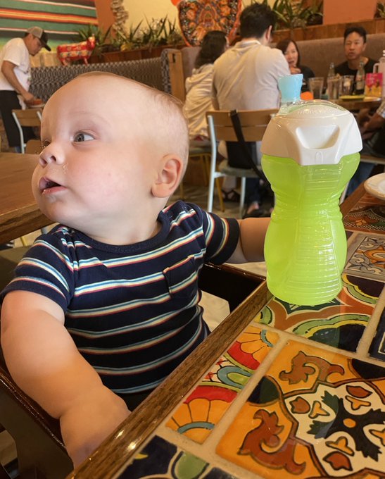 Little Jack is ready for his 2nd margarita. https://t.co/5oebMQlZYG<a href="/tag/c2e2"class="tags"><span>#c2e2</span></a>