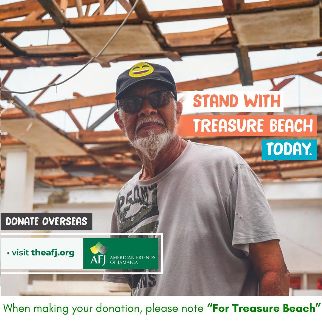 Two ways to donate via <a href="/BredsFoundation/">Breds Treasure Beach</a>. 

1. In Jamaica, please contact the names on the flyer below for Breds bank info. 
 
2. Outside of Jamaica, see this <a href="/AFJcares/">The AFJ, Inc.</a> dedicated link. To be extra sure, put “For Treasure Beach” 

theafj.org/causes/hurrica…

Plz share. 🙏🏽