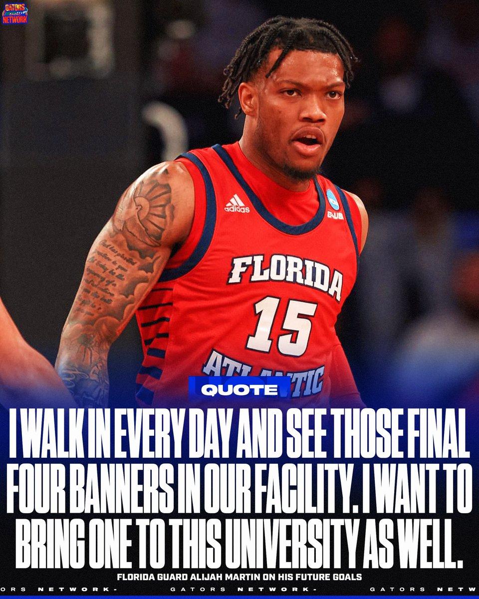 Gators_network's tweet image. Florida CG Alijah Martin has a clear vision set for the future 😎

Martin hopes to bring the Gators back to where they belong 🏆

Source: Gators Wire’s Adam Dubbin